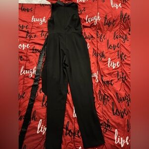 Adrianna Papell Black Halter Jumpsuit